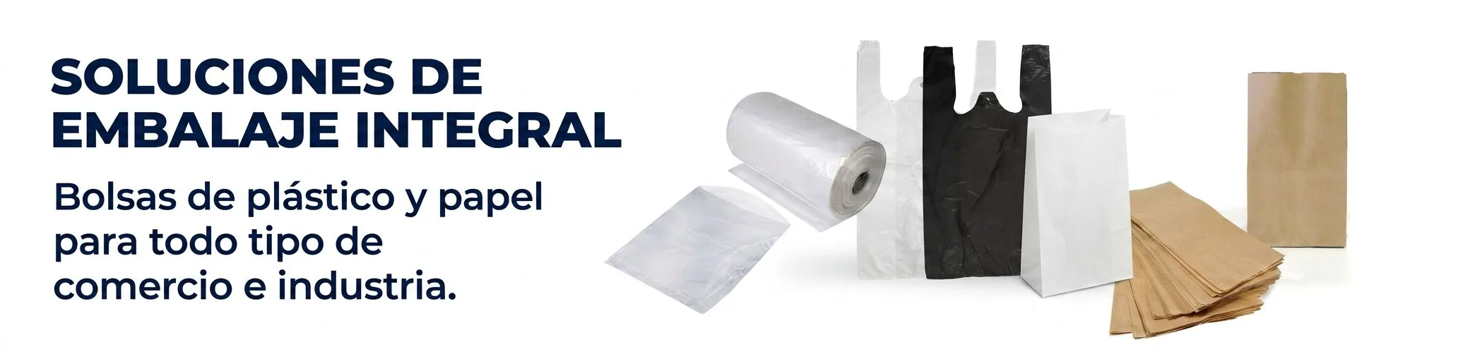 Bolsas de plástico y papel para todo tipo de comercio e industria